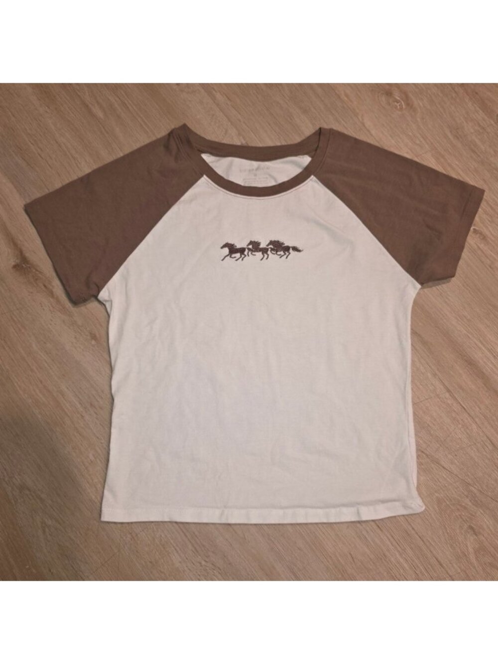 Horses COWGIRL Shirt WOMEN'S Rodeo RINGER TEE Cowboys VINTAGE Ladies HORSE